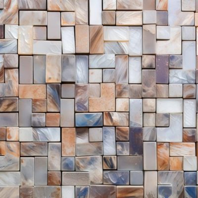 Background with textured mosaic tiles